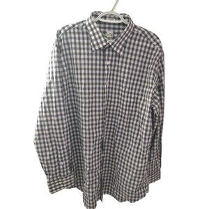 Peter Millar Long Sleeve Men's XL Purple/Gray/White Plaid Button Down Shirt